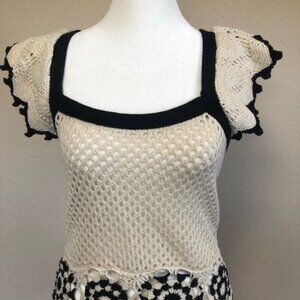 Crocheted M Top